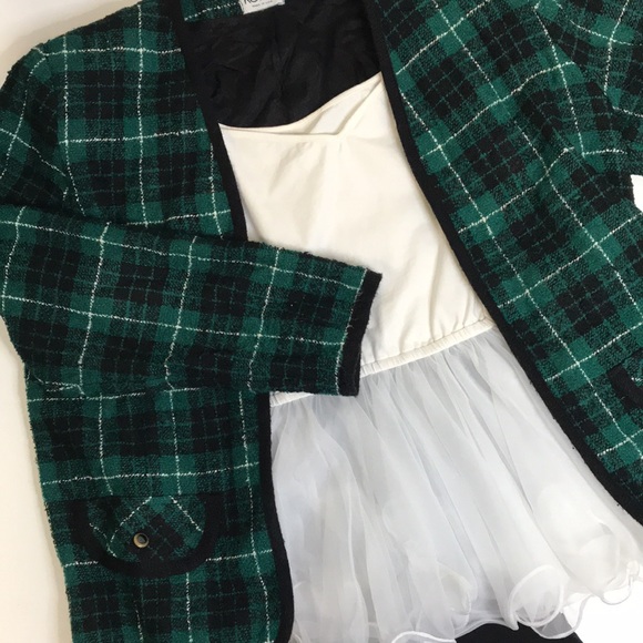 Vintage Plaid Blazer - Picture 3 of 9